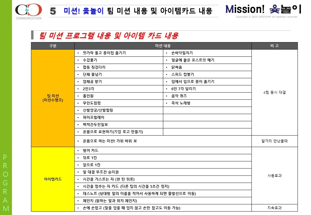 미션 윷놀이 프로그램 프로그램 자료 6